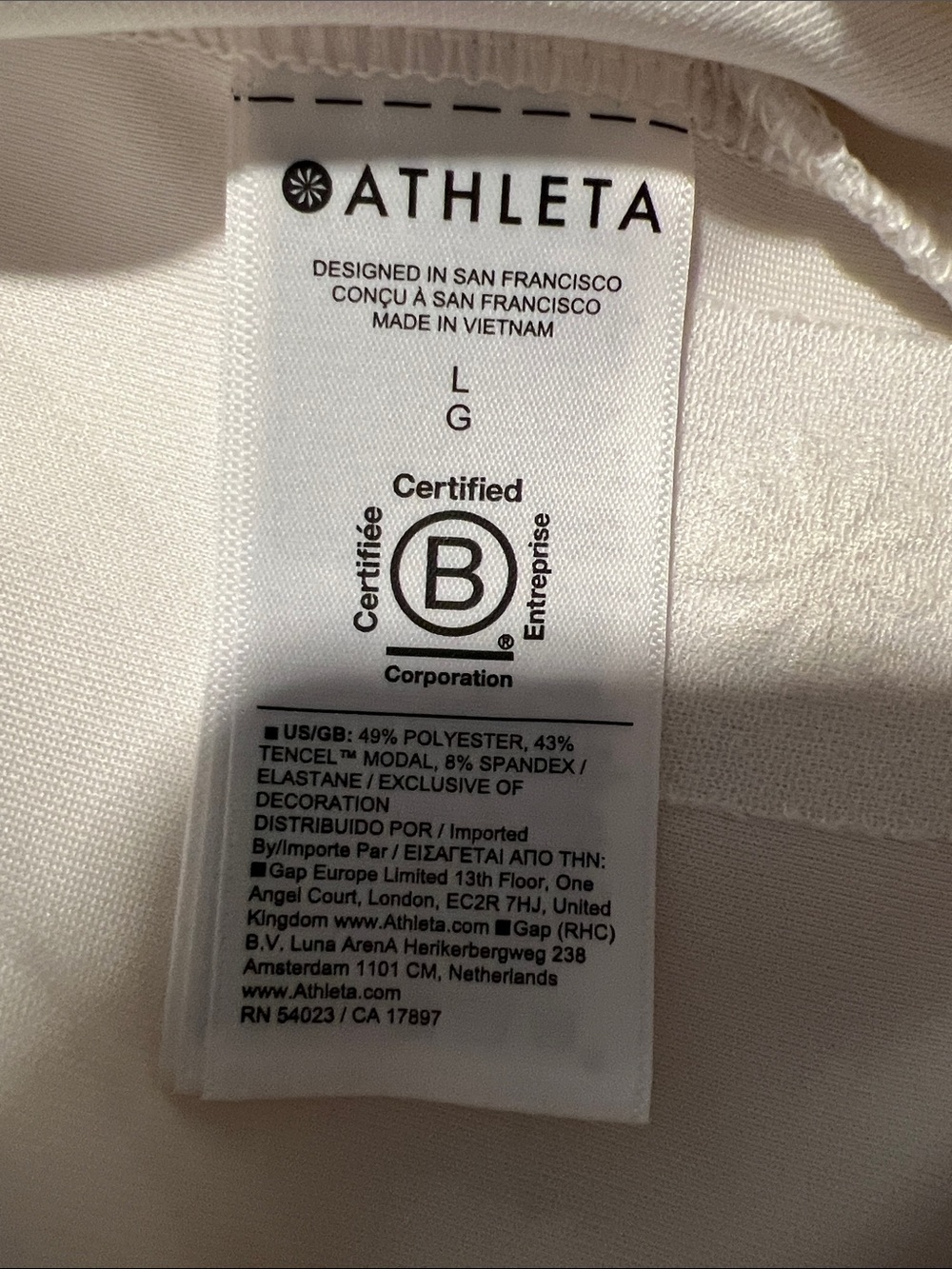 Athleta Cream Quarter-Zip Funnel Neck - Picture 5 of 5
